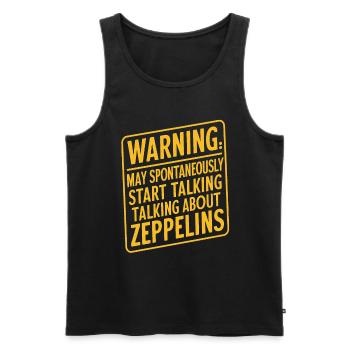 Luftschiff Zeppelin Geschenk - Männer Premium Bio Tank Top - Schwarz - Vorne - AI Model Male 178 light (178cm)