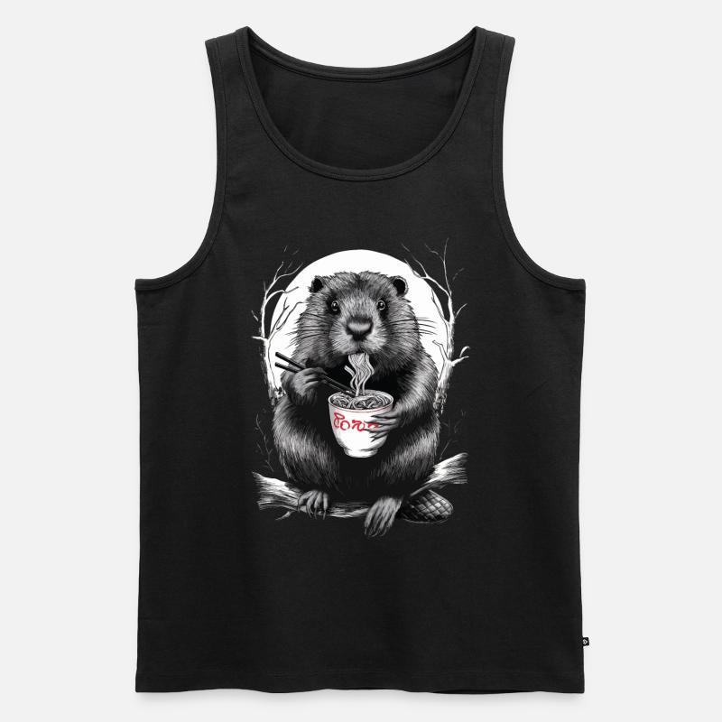 Biber - Männer Premium Bio Tank Top - Schwarz