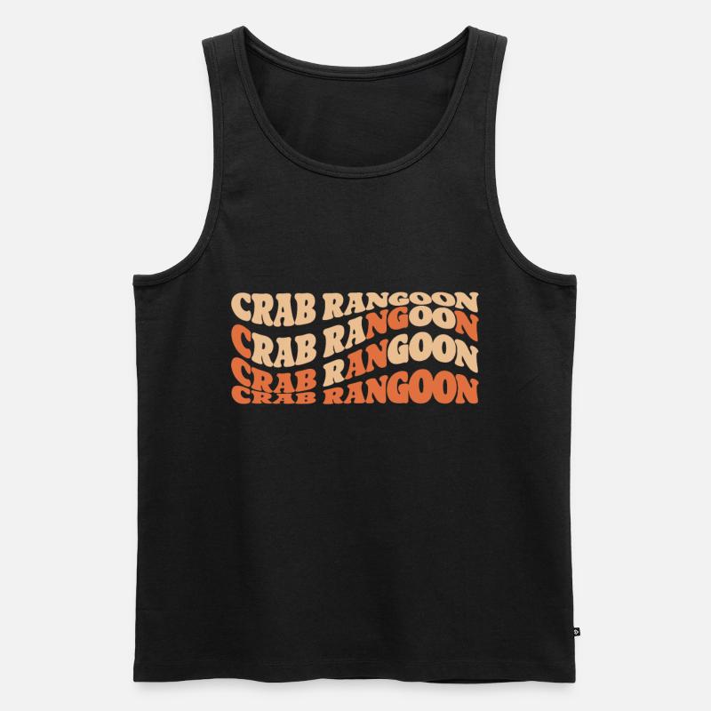 Krabben-Rangoon - Männer Premium Bio Tank Top - Schwarz