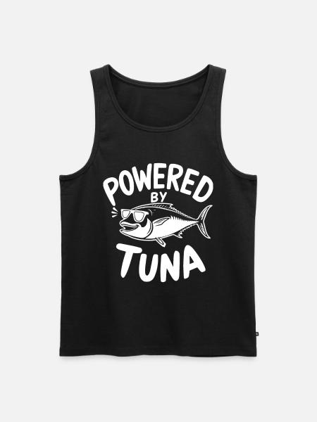 Thunfisch - Männer Premium Bio Tank Top - Schwarz