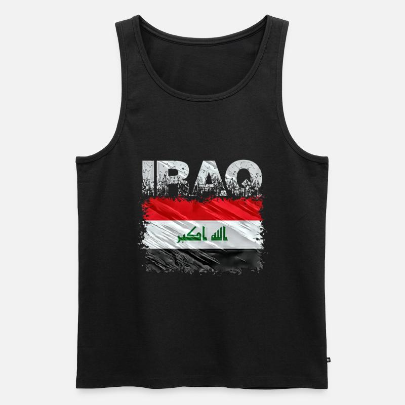 Irak - Männer Premium Bio Tank Top - Schwarz