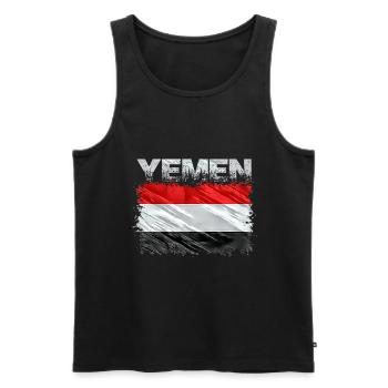 Jemen - Männer Premium Bio Tank Top - Schwarz - Vorne - Michal (187cm)