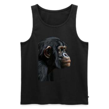 Bonobo - Men's Premium Organic Tank Top - black - Front - Michal (187cm)