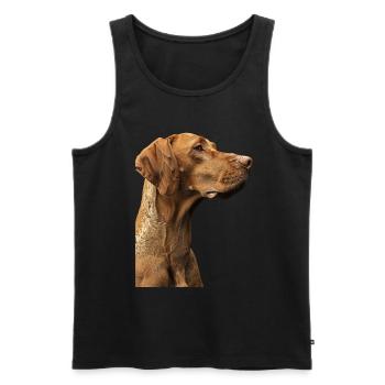 Vizsla - Men's Premium Organic Tank Top - black - Front - AI Model Male 178 light (178cm)