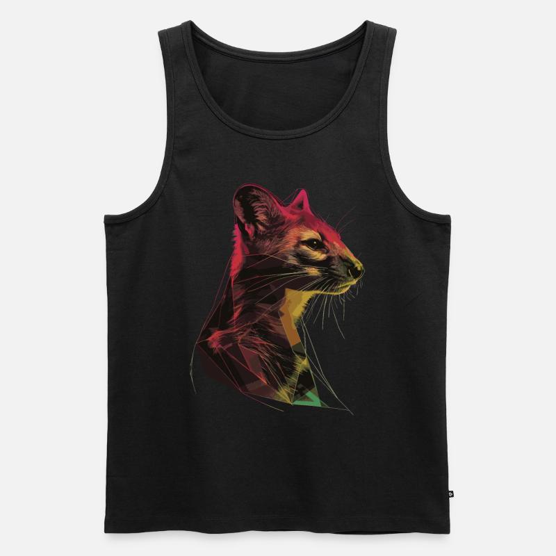 Hermelin - Männer Premium Bio Tank Top - Schwarz