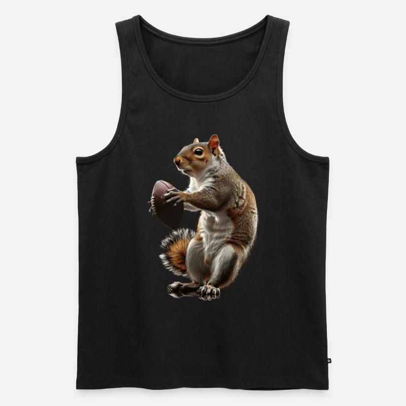 Eichhörnchen - Männer Premium Bio Tank Top - Schwarz