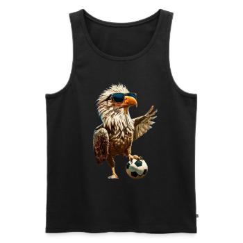 Aigle - Débardeur bio Premium Homme - noir - Devant - Michal (187cm)