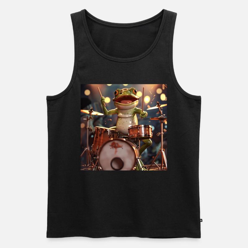 Frosch - Männer Premium Bio Tank Top - Schwarz