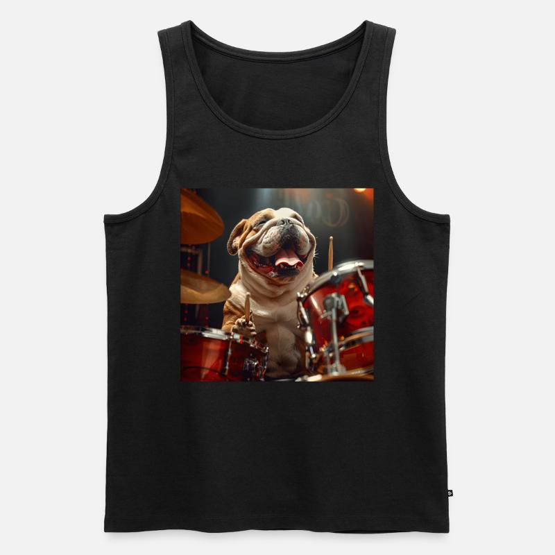 Hund - Männer Premium Bio Tank Top - Schwarz