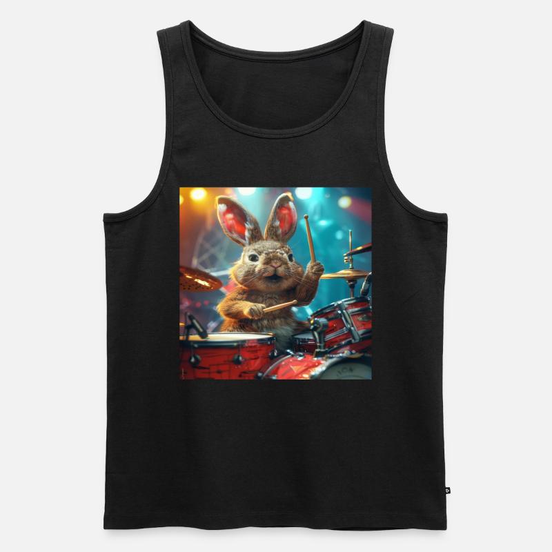 Kaninchen - Männer Premium Bio Tank Top - Schwarz