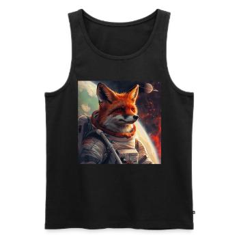 Fuchs - Männer Premium Bio Tank Top - Schwarz - Vorne - Michal (187cm)