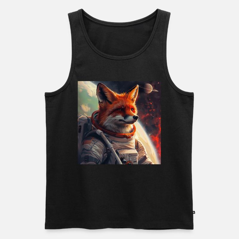 Fox - Men's Premium Organic Tank Top - black