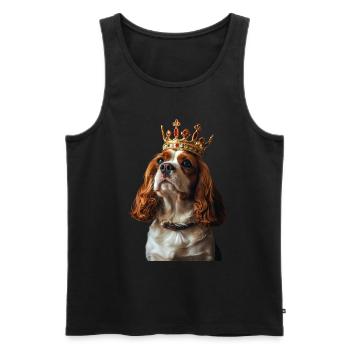 Cavalier King Charles Spaniel - Männer Premium Bio Tank Top - Schwarz - Vorne - AI Model Male 178 light (178cm)