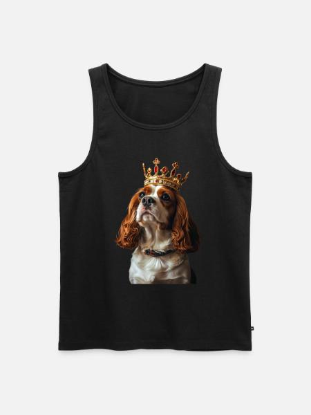 Cavalier King Charles Spaniel - Men's Premium Organic Tank Top - black
