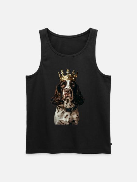 English Springer Spaniel - Men's Premium Organic Tank Top - black