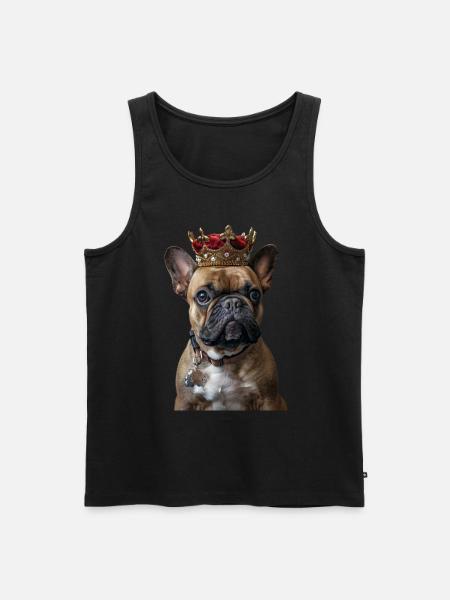 French Bulldog - Men's Premium Organic Tank Top - black