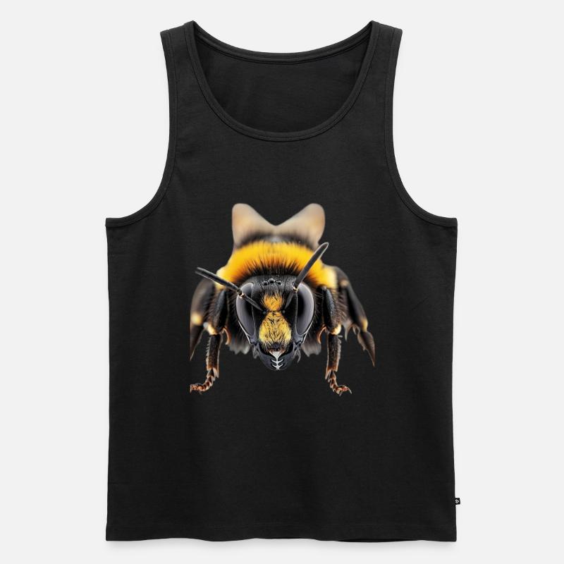Biene - Männer Premium Bio Tank Top - Schwarz
