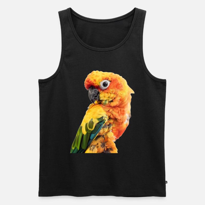 Sittiche - Männer Premium Bio Tank Top - Schwarz