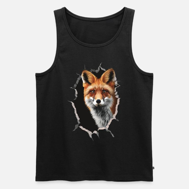 Fuchs - Männer Premium Bio Tank Top - Schwarz