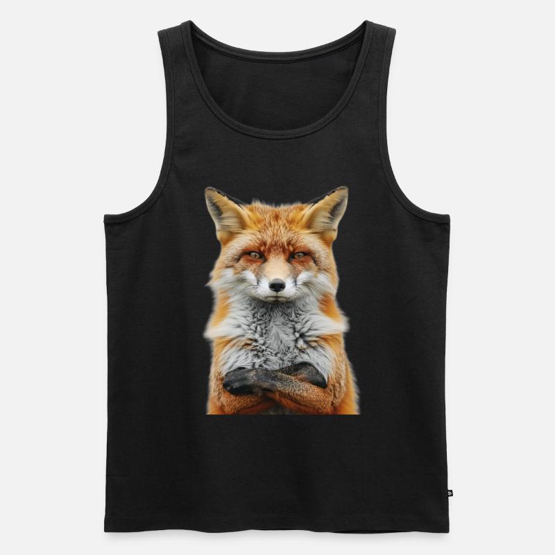 Fuchs - Männer Premium Bio Tank Top - Schwarz