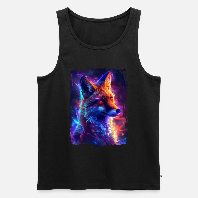 Fuchs - Männer Premium Bio Tank Top - Schwarz