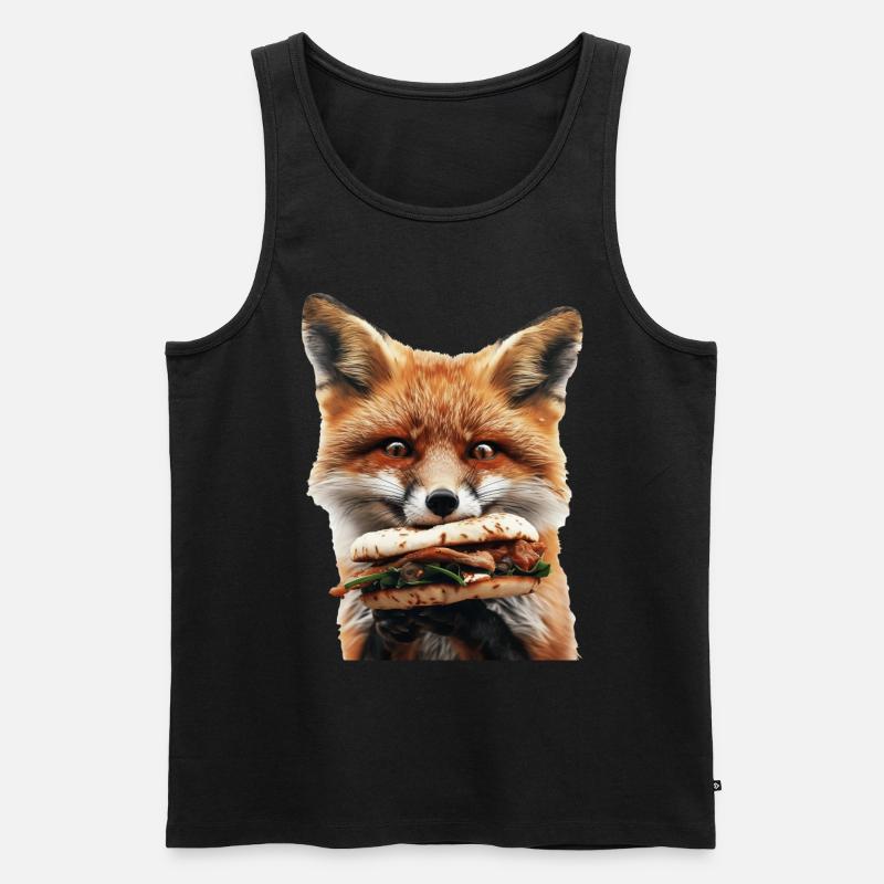 Fuchs - Männer Premium Bio Tank Top - Schwarz