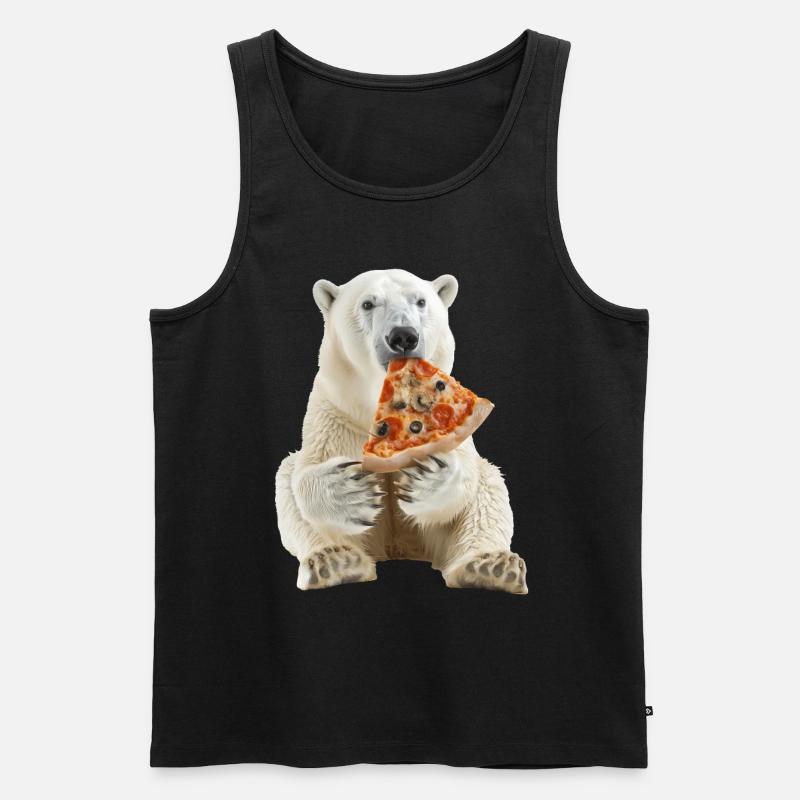 Eisbär - Männer Premium Bio Tank Top - Schwarz