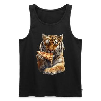 Tigre - Débardeur bio Premium Homme - noir - Devant - Michal (187cm)