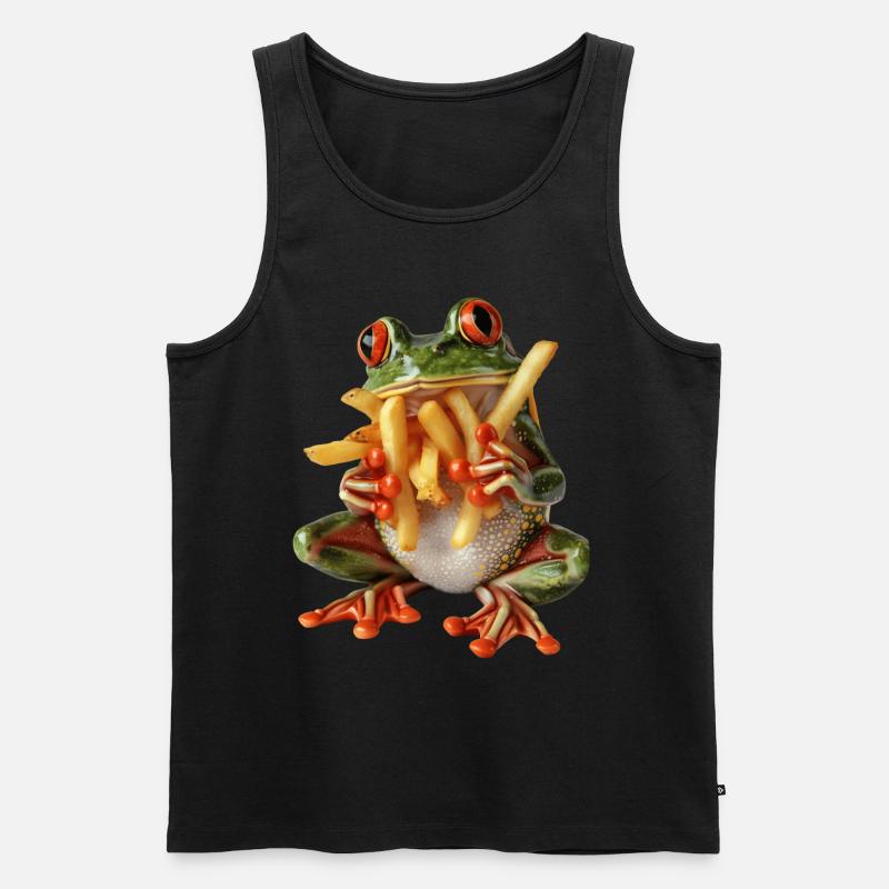 Frosch - Männer Premium Bio Tank Top - Schwarz