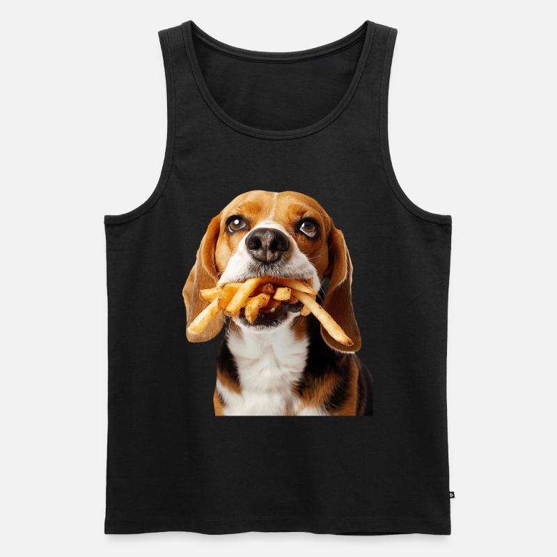 Beagle - Männer Premium Bio Tank Top - Schwarz