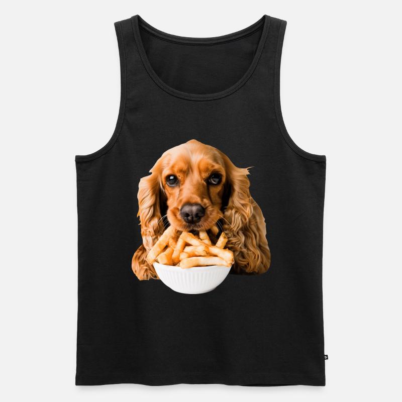 Cocker Spaniel - Männer Premium Bio Tank Top - Schwarz