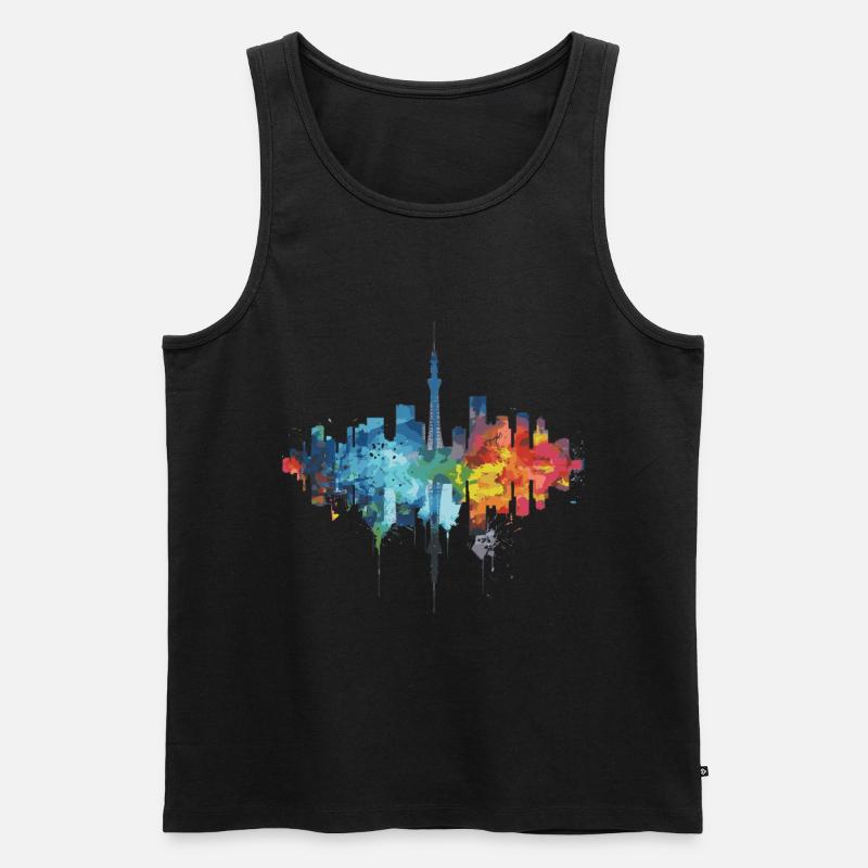 Kiryū - Männer Premium Bio Tank Top - Schwarz