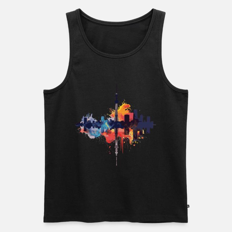 Kuki - Männer Premium Bio Tank Top - Schwarz