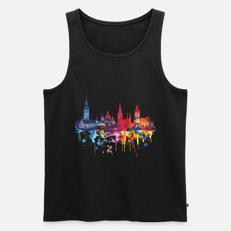 Bromberg - Männer Premium Bio Tank Top - Schwarz