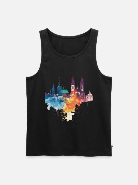 Elk - Men's Premium Organic Tank Top - black