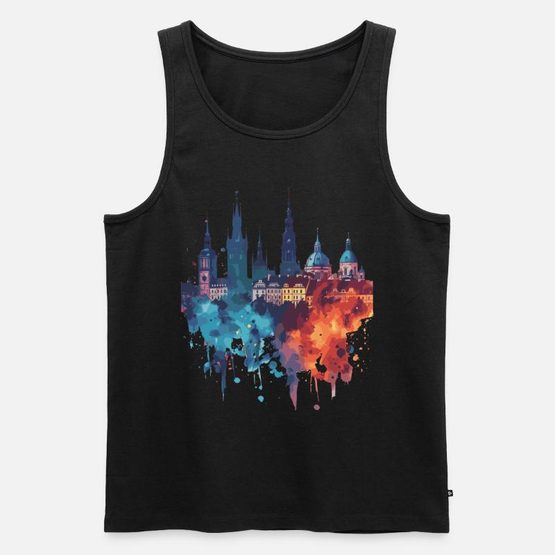 Zamość - Männer Premium Bio Tank Top - Schwarz