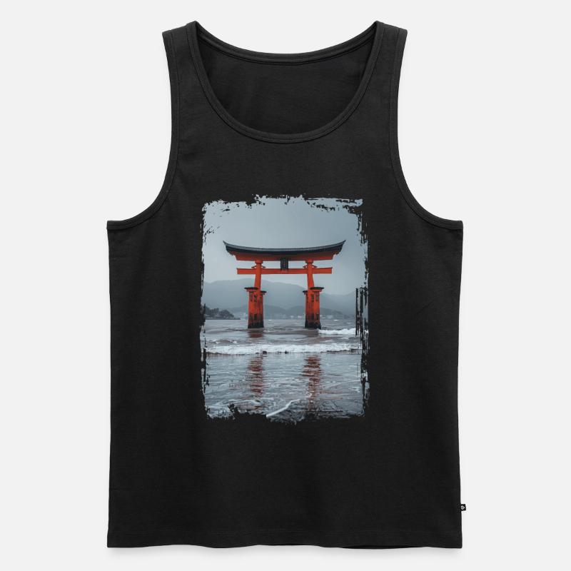 Japan - Männer Premium Bio Tank Top - Schwarz