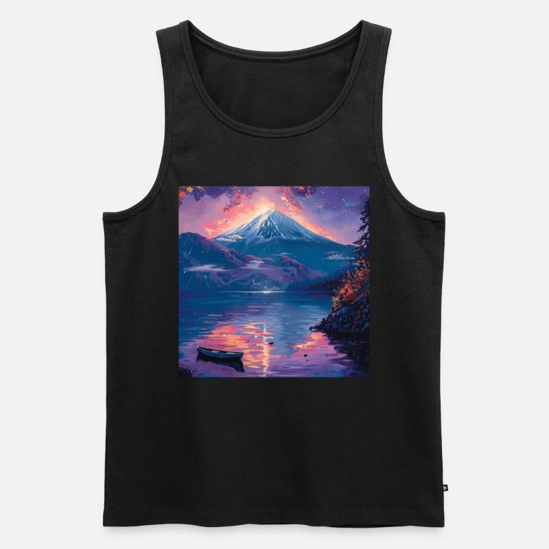 Japan - Männer Premium Bio Tank Top - Schwarz