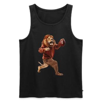 Lions Football - Débardeur bio Premium Homme - noir - Devant - Michal (187cm)