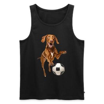Vizsla - Men's Premium Organic Tank Top - black - Front - AI Model Male 178 light (178cm)