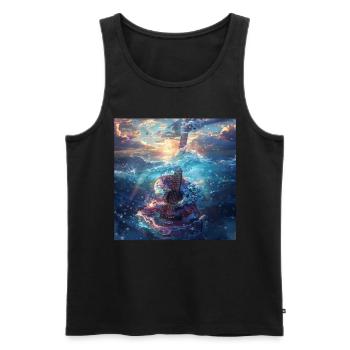 Gitarre - Männer Premium Bio Tank Top - Schwarz - Vorne - Michal (187cm)