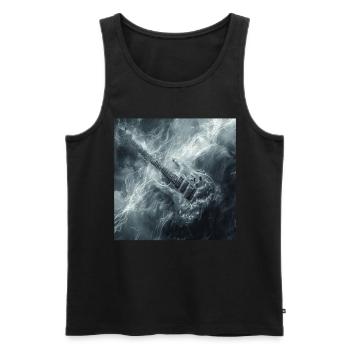 Gitarre - Männer Premium Bio Tank Top - Schwarz - Vorne - Michal (187cm)