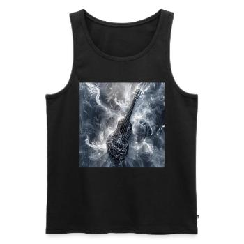 Ukulele - Männer Premium Bio Tank Top - Schwarz - Vorne - AI Model Male 178 light (178cm)