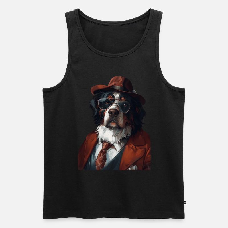 Berner Sennenhund - Männer Premium Bio Tank Top - Schwarz