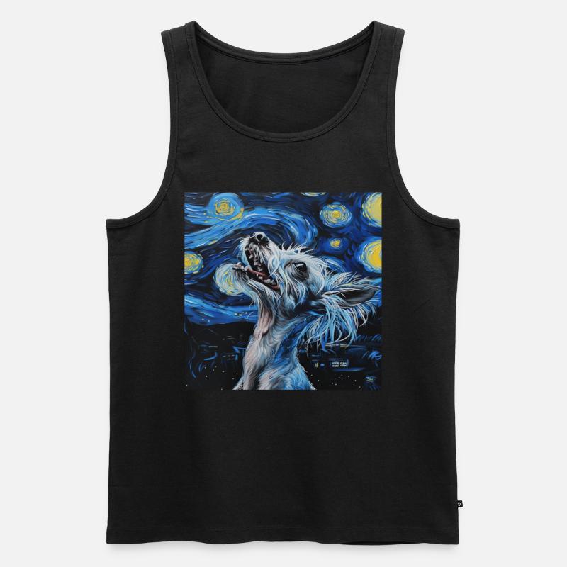 Chinesischer Schopfhund - Männer Premium Bio Tank Top - Schwarz