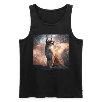Karakal - Männer Premium Bio Tank Top - Schwarz - Vorne - Michal (187cm)