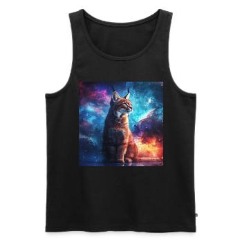 Karakal - Männer Premium Bio Tank Top - Schwarz - Vorne - Michal (187cm)