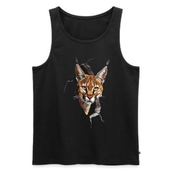 Karakal - Männer Premium Bio Tank Top - Schwarz - Vorne - Michal (187cm)