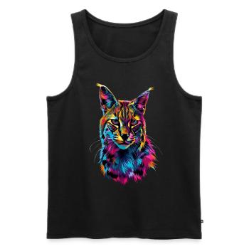 Karakal - Männer Premium Bio Tank Top - Schwarz - Vorne - Michal (187cm)