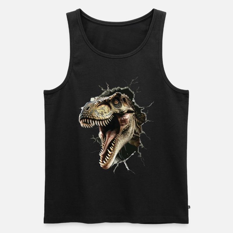 Utahraptor - Männer Premium Bio Tank Top - Schwarz